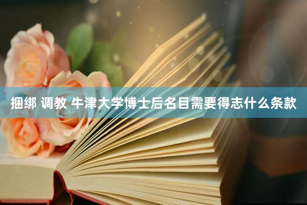 捆绑 调教 牛津大学博士后名目需要得志什么条款