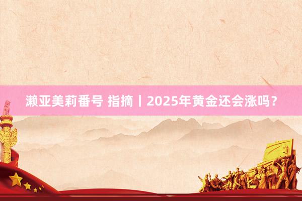 濑亚美莉番号 指摘丨2025年黄金还会涨吗？