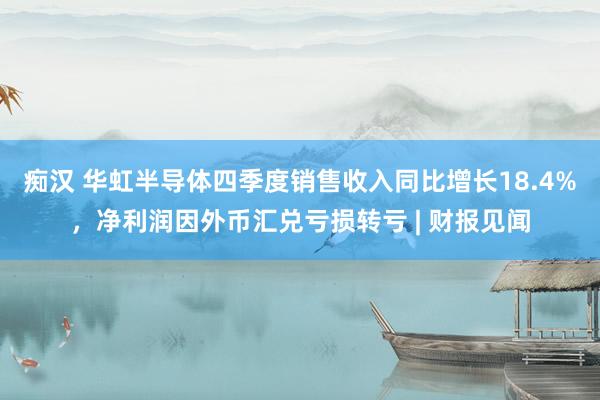 痴汉 华虹半导体四季度销售收入同比增长18.4%，净利润因外币汇兑亏损转亏 | 财报见闻