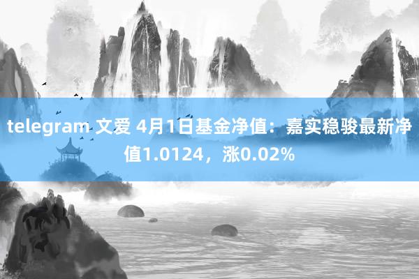 telegram 文爱 4月1日基金净值：嘉实稳骏最新净值1.0124，涨0.02%