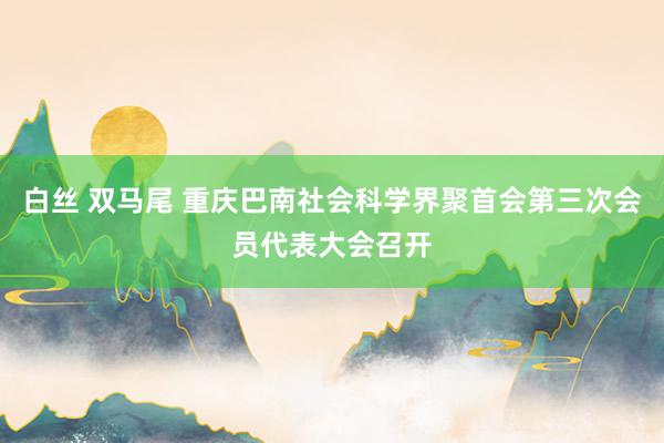 白丝 双马尾 重庆巴南社会科学界聚首会第三次会员代表大会召开